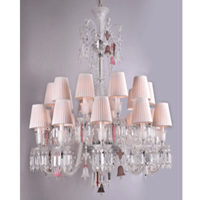 CHEIM LUSTER European Style luxury lampshade candle crystal chandelier