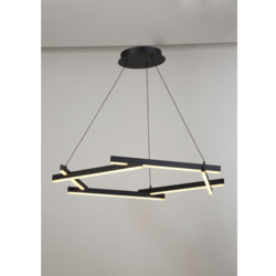 NEON P8039-60W-6A BK simple chandelier