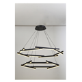 NEON P8039-90W-8+6 BK simple chandelier