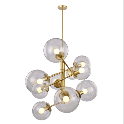 Victory modern interior H-3757-10 glass chandelier