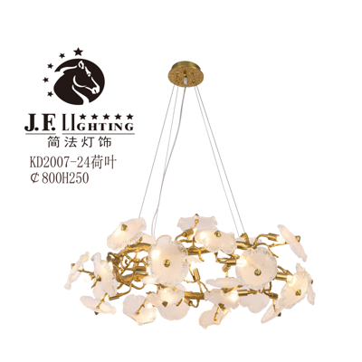 jianfa KD2007-24 Lotus leaf chandelier