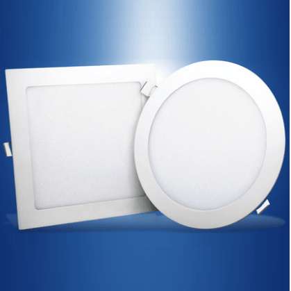 Circular square white energy-saving ceiling lamp