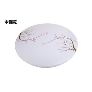 Hibiscus pattern white ceiling lamp