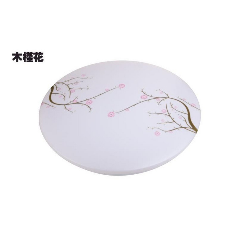 Hibiscus pattern white ceiling lamp