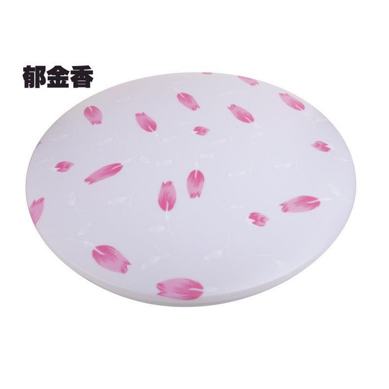 Pink tulip white ceiling lamp