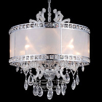 Chandelier,white,Warm light,crystal