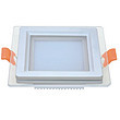 Glass lamp panel lamp series square