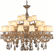 Chandelier,European,Retro,crystal,living room