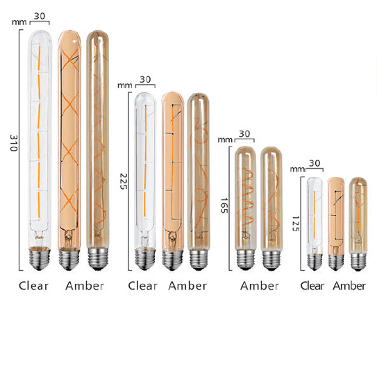 T30 LED filament bulb