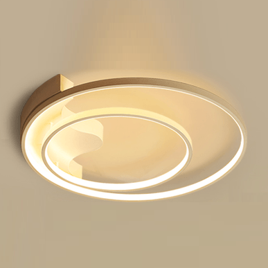 Modern Style Circle Yellow Light Ceiling Lamp