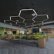 LuoYi Creative personality hexagon shape LED chandelier