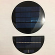 Outdoor street lighting, glass-laminated solar panels