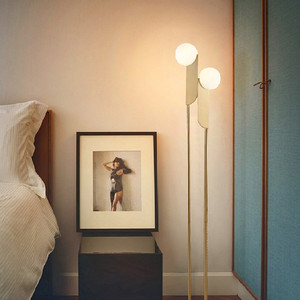 minglian,floor lamp,living oom,white