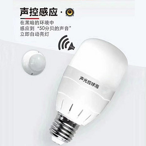 Sound-controlled sensing body sensing bulb