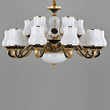 European-style Atmospheric Ceramic Living Room Chandelier