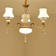 British style Warm Light Glass Crystal Bedroom Wall lamp