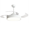 Nordic compact White Smart Fan lamp