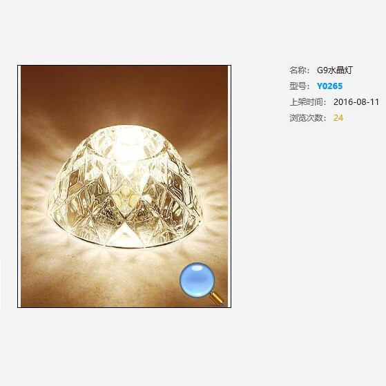 saier,G9Crystal lamp,Y0265 series