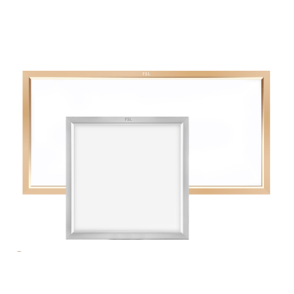 Ultra thin gold silver square flat light