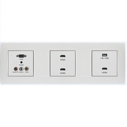 Socket,white,triplet,Three