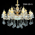 Chandelier,European-style,crystal,candle,villa,Light blue,Warm light