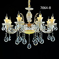 Chandelier,European-style,crystal,candle,villa,Light blue