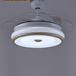 Chandelier,modern,white,LED,circular,Hollow,electric fan,transparent