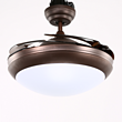 Chandelier,modern,white,LED,circular,brown