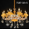 Chandelier,European-style,crystal,candle,villa,orange,Warm light