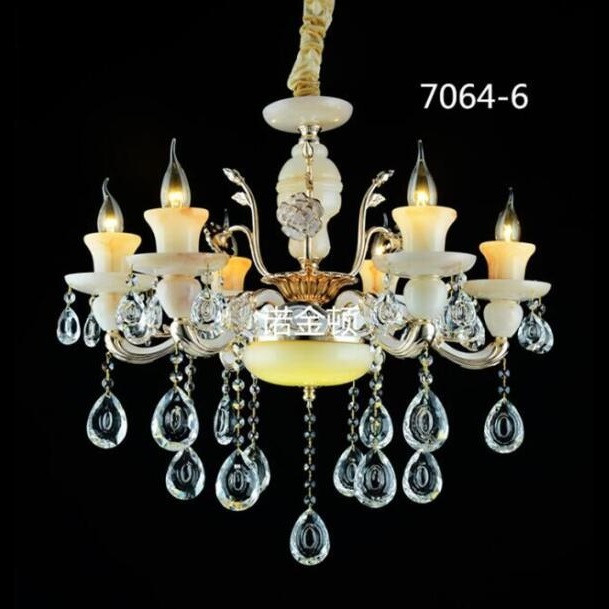 Chandelier,European-style,crystal,candle,Light blue,Warm light