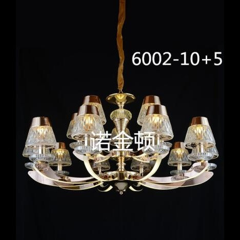 Chandelier,classic,crystal,villa,transparent,Warm light