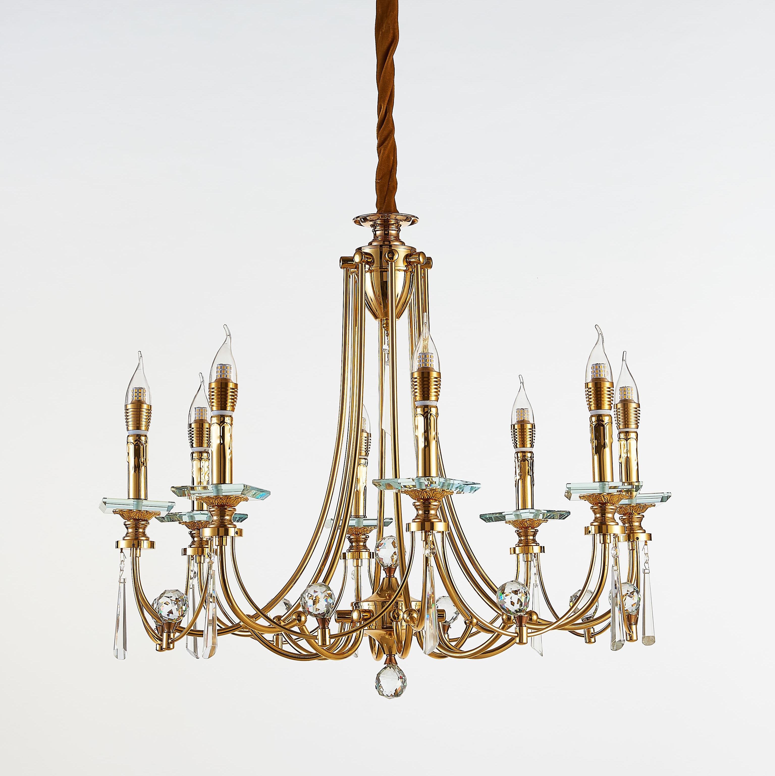 nordic chandelier lighting dining roim modern iron crystal chandeliers