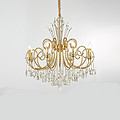 wedding fancy decoration crystal chandeliers wrought iron lamp