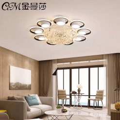 LED light luxury ceiling in living room and bedroom