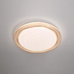 Silk rose gold tawny simple modern ceiling lamp