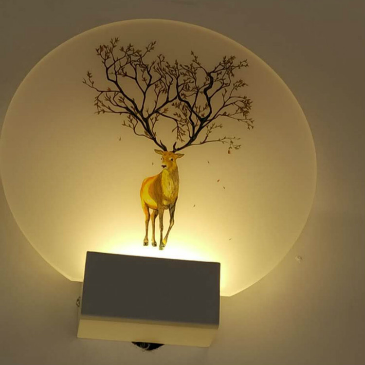 Fairy deer wall lamp