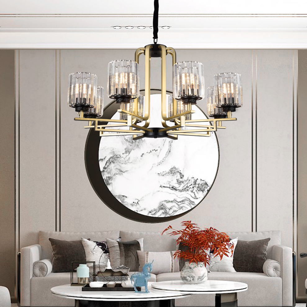 Puye modern elegant chandelier