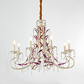 wedding fancy decoration crystal chandeliers wrought iron lamp