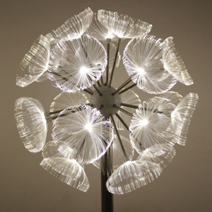 LED fiber optic dandelion light stainless steel outdoor waterproof rust landscape light lawn modeling light