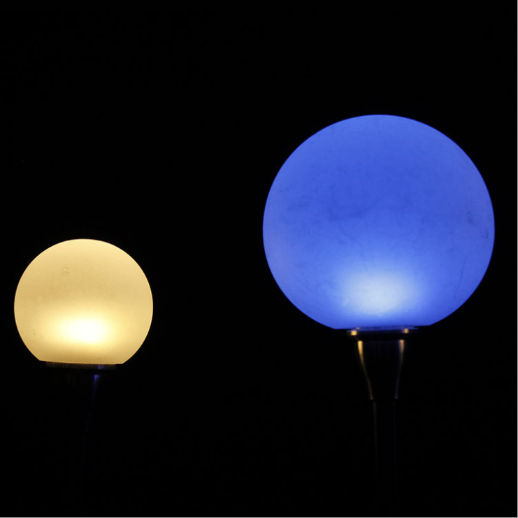 Led ball outdoor landscape lighting lawn lamp acrylic frosted bubble stainless steel reed lamp