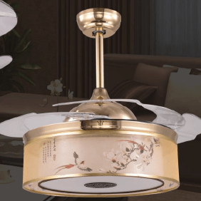 FSD-2988 Chinese Flower&Bird Pattern Fan Lamp