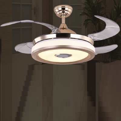 FSD-2663-MP Modern Simple Platinum Fan Lamp