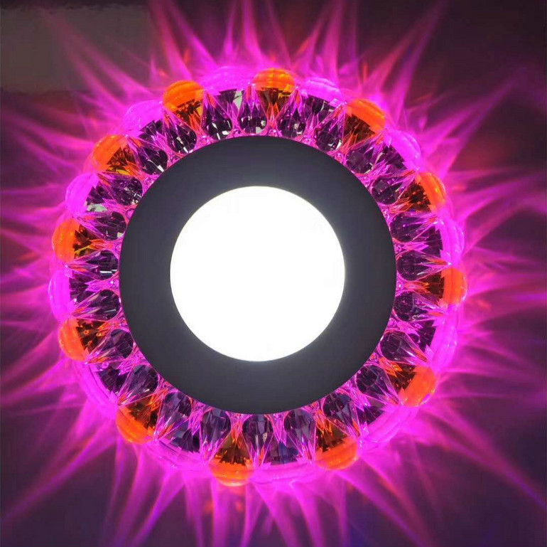 Two-color panel lamp