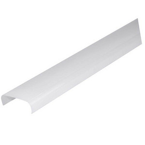 White Semi-Rectangular Long LED Lamp Shell