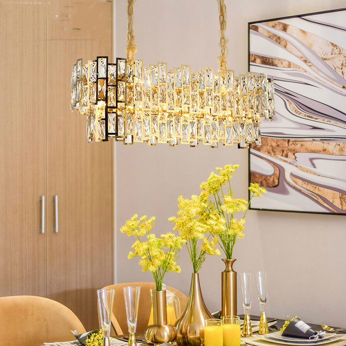 Modern light luxury art crystal lamp