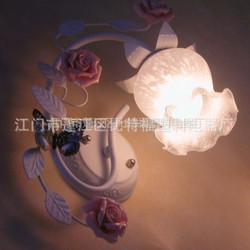 Wall Lamp,Decorative Lighting,European-style,Pastoral,Bedroom, Creative,Stair,Lobby,Roses