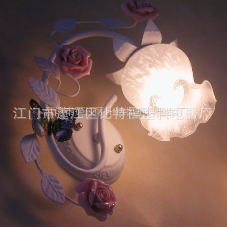 Wall Lamp,Decorative Lighting,European-style,Pastoral,Bedroom, Creative,Stair,Lobby,Roses