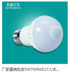 simple,INDOOR,white,5W,7W,9W,Human induction,LED Bulb