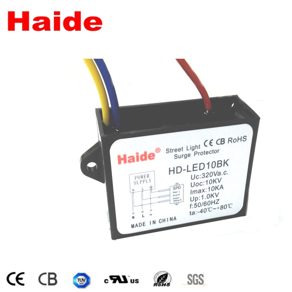 LED lightning arrester (and connection method)