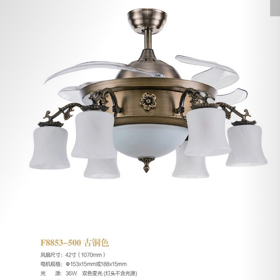 F8853-500 bronze fan light